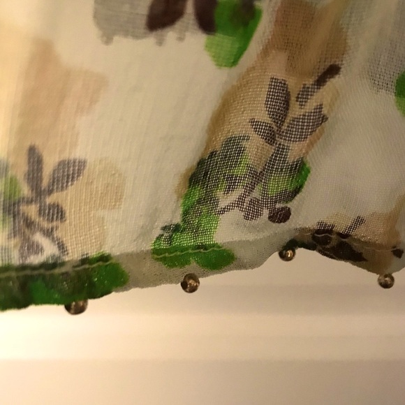 Anthropologie Floreat Boho Patchwork-Look Floral Print Top Size Small - Picture 7 of 7